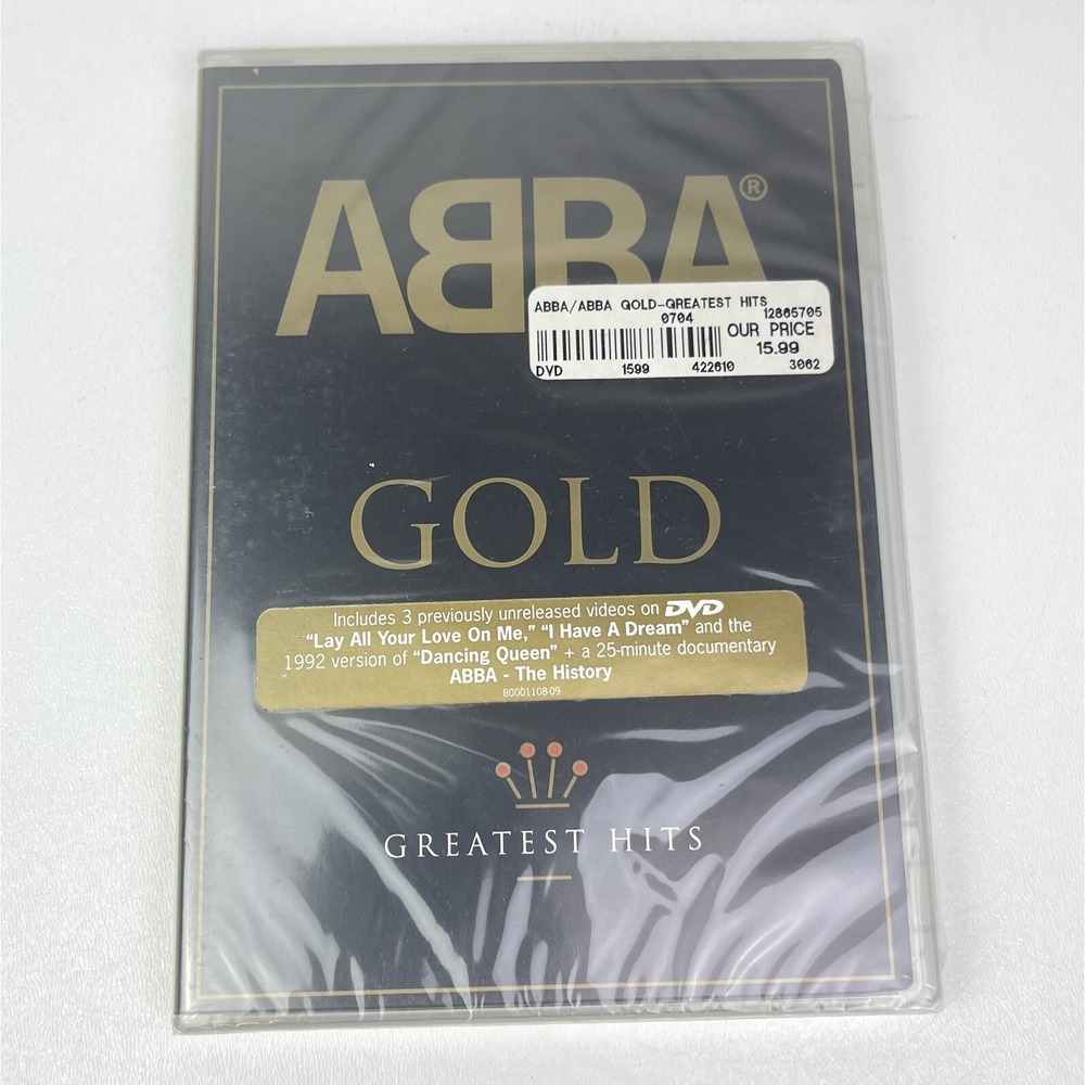 ABBA Gold Greatest Hits New Sealed DVD With Bonus Tracks History Dancing Queen